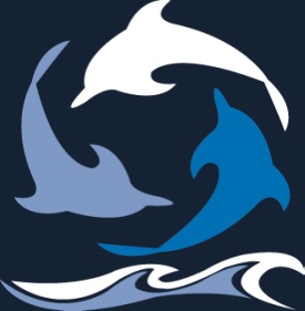 three dolphins in a circle, LCM logo